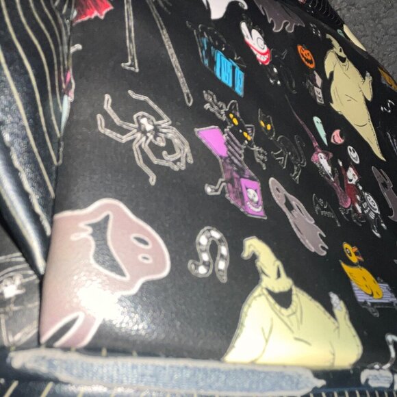 LOUNGEFLY DISNEY NIGHTMARE BEFORE CHRISTMAS MINI BACKPACK - JACK SKELLINGTON main image 7